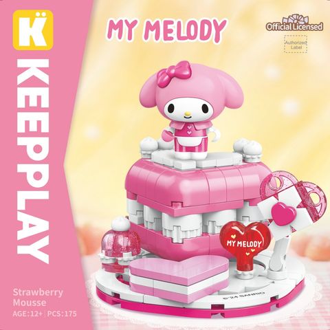 Đồ Chơi Lắp Ráp KEEPPLAY Sanrio My Melody Strawberry Mousse K20860 - Herbie Toys
