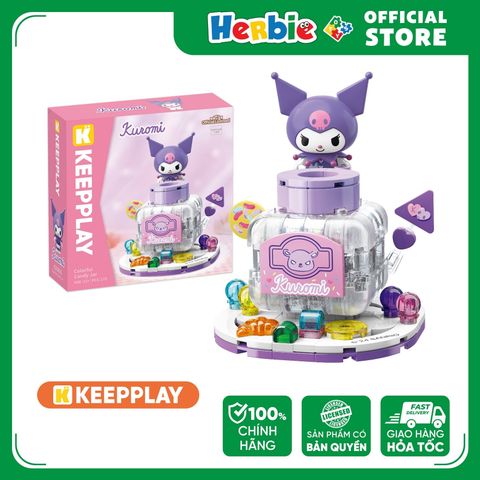Đồ Chơi Lắp Ráp KEEPPLAY Sanrio Kuromi Colorful Candy Jar K20863 - Herbie Toys