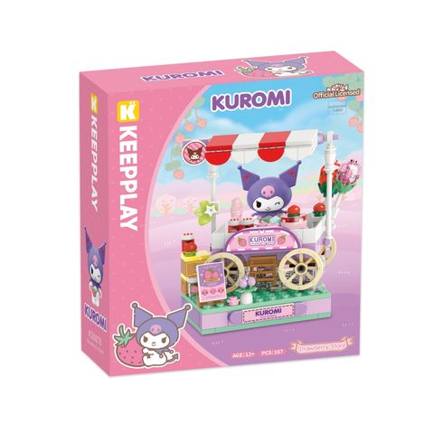 Đồ Chơi Lắp Ráp KEEPPLAY Sanrio Kuromi Strawberry Store K20870 - Herbie Toys
