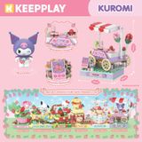 Đồ Chơi Lắp Ráp KEEPPLAY Sanrio Kuromi Strawberry Store K20870 - Herbie Toys