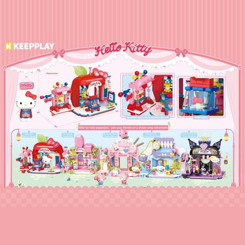 Đồ Chơi Lắp Ráp KEEPPLAY Sanrio Hello Kitty Bow DIY Studio K20890 - Herbie Toys