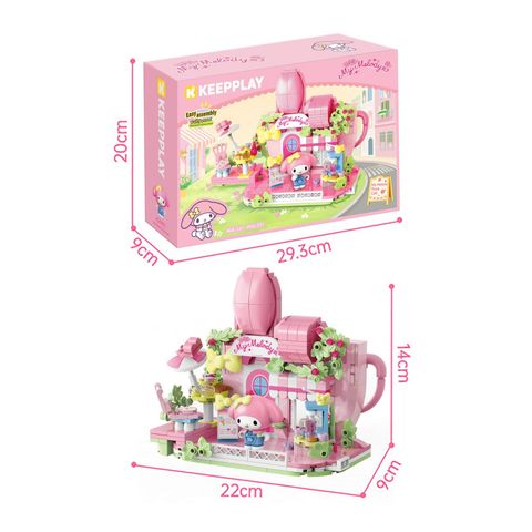 Đồ Chơi Lắp Ráp KEEPPLAY Sanrio My Melody Floral Cafe K20891 - Herbie Toys