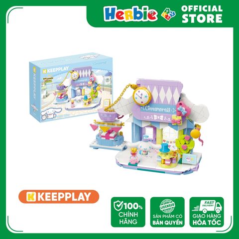 Đồ Chơi Lắp Ráp KEEPPLAY Sanrio Cinnamoroll Quirky Goods Shop K20892 - Herbie Toys