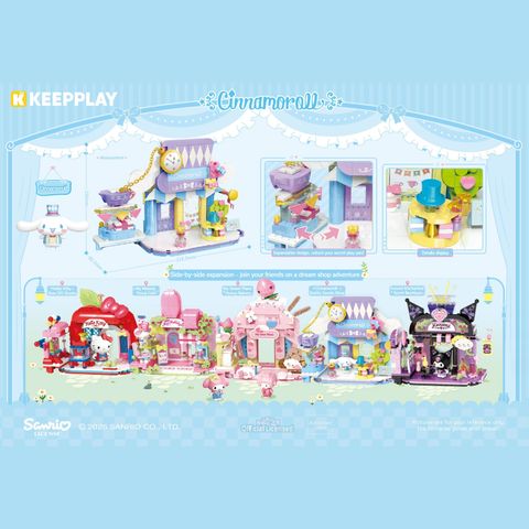 Đồ Chơi Lắp Ráp KEEPPLAY Sanrio Cinnamoroll Quirky Goods Shop K20892 - Herbie Toys