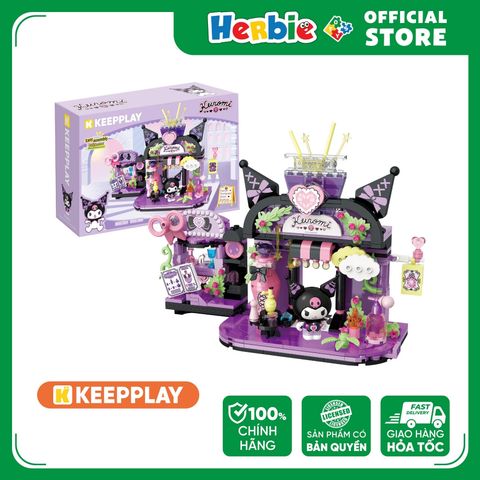 Đồ Chơi Lắp Ráp KEEPPLAY Sanrio Kuromi Enchanted Scent Boutique K20893 - Herbie Toys