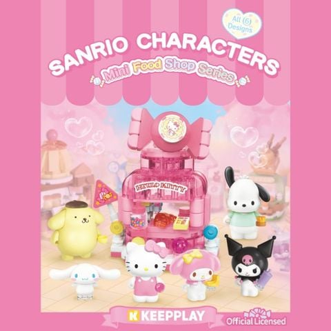 [BLINDBOX] Đồ Chơi Lắp Ráp Hộp Mù KEEPPLAY Sanrio Snack Shop Blind Box K20897 - Herbie Toys