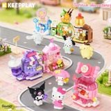[BLINDBOX] Đồ Chơi Lắp Ráp Hộp Mù KEEPPLAY Sanrio Snack Shop Blind Box K20897 - Herbie Toys