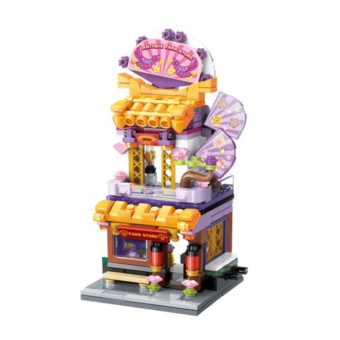 Đồ Chơi Lắp Ráp KEEPPLEY City Corner Folding Fan Shop Building Blocks K28001