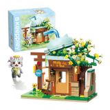 Đồ Chơi Lắp Ráp KEEPPLEY Lovely Street ASH Cat Milk Tea Shop Building Blocks K28007