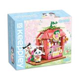 Đồ Chơi Lắp Ráp KEEPPLEY Lovely Street Tuxedo Cat Strawberry House Building Blocks K28008