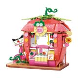 Đồ Chơi Lắp Ráp KEEPPLEY Lovely Street Tuxedo Cat Strawberry House Building Blocks K28008