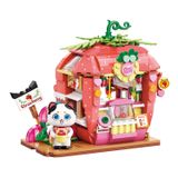 Đồ Chơi Lắp Ráp KEEPPLEY Lovely Street Tuxedo Cat Strawberry House Building Blocks K28008