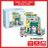 Đồ Chơi Lắp Ráp KEEPPLEY Lovely Street Husky Skate Shop Building Blocks K28009