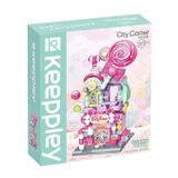 Đồ Chơi Lắp Ráp KEEPPLEY City Corner Sky Candy Shop Building Blocks K28012
