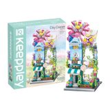 Đồ Chơi Lắp Ráp KEEPPLEY City Corner Greenness Flower Store Building Blocks K28016