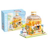 Đồ Chơi Lắp Ráp KEEPPLEY Lovely Street British Short Hair-Juice Shop Building Blocks K28017