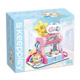 Đồ Chơi Lắp Ráp KEEPPLEY Lovely Street Orange Cat-Game House Building Blocks K28019