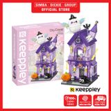 Đồ Chơi Lắp Ráp KEEPPLEY City Corner Halloween Chamber Building Blocks K28025