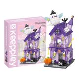 Đồ Chơi Lắp Ráp KEEPPLEY City Corner Halloween Chamber Building Blocks K28025