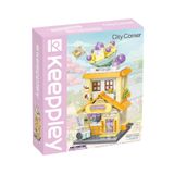Đồ Chơi Lắp Ráp KEEPPLEY City Corner Taro Smoothie Shop Building Blocks K28026