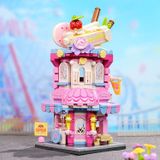 Đồ Chơi Lắp Ráp KEEPPLEY City Corner Sugary Mille-Feuille Shop Building Blocks K28027