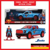 Đồ Chơi Xe Mô Hình JADA TOYS DC Comics Superman Figure & 2017 Ford F-150 Raptor 1:32 Diecast Toys 33092