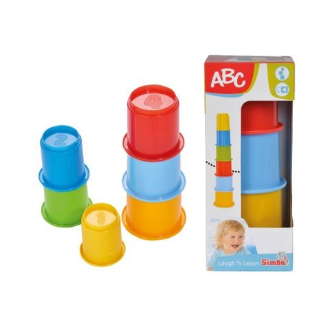 104018143 Đồ Chơi Trẻ Em Cốc xếp chồng ABC Stacking Cups