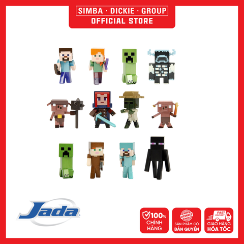 [CHỌN MẪU] Đồ Chơi Mô Hình Sưu Tầm JADA TOYS Minecraft 2.5
