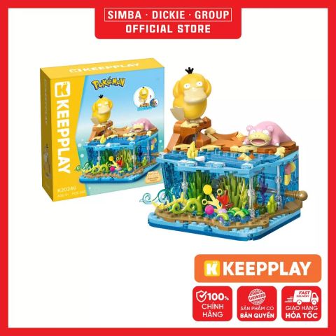 Đồ Chơi Lắp Ráp KEEPPLAY Pokemon Dorky Beach PSYKOKWAC & RAMOLOS K20246 Building Block - Simba Toys Vietnam