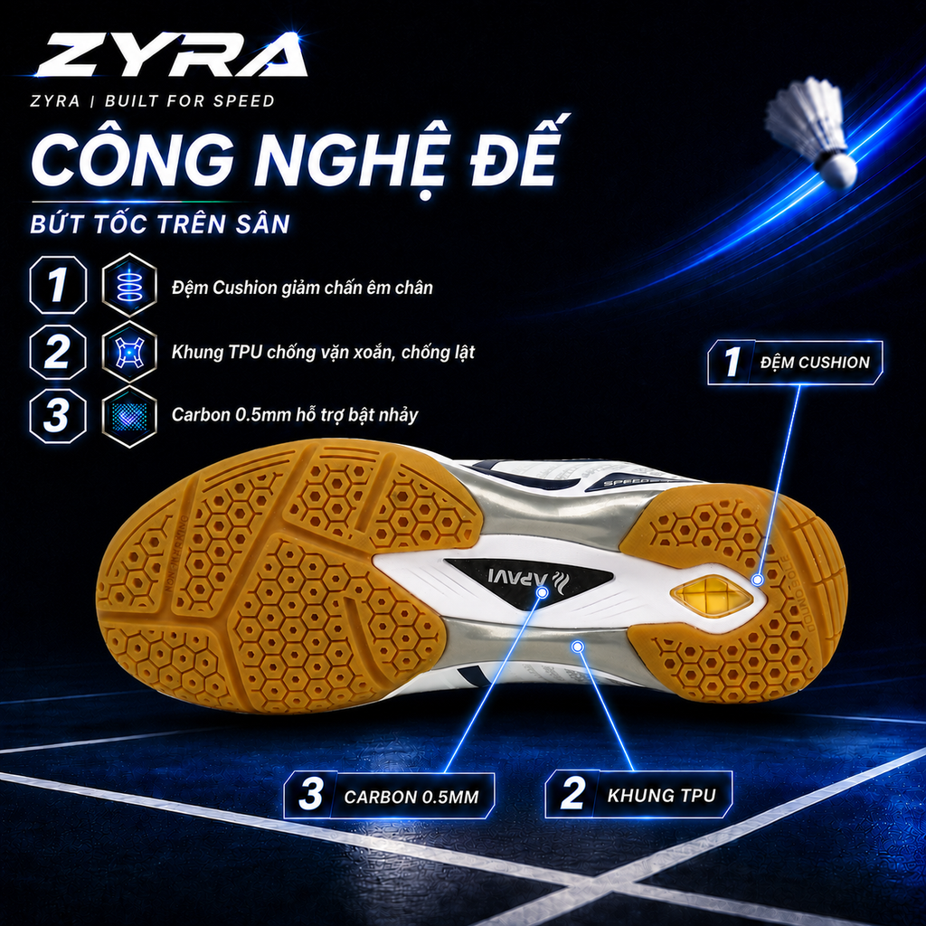 Giày Cầu Lông APAVI ZYRA