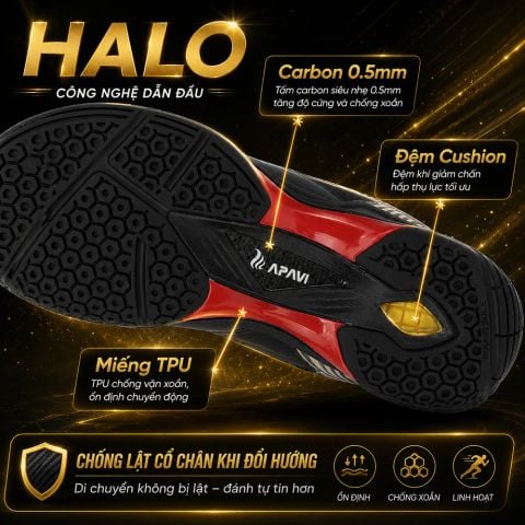 Giày Cầu Lông APAVI ACE – Carbon + TPU