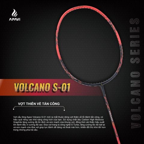 Vợt cầu lông Apavi Volcano S-01