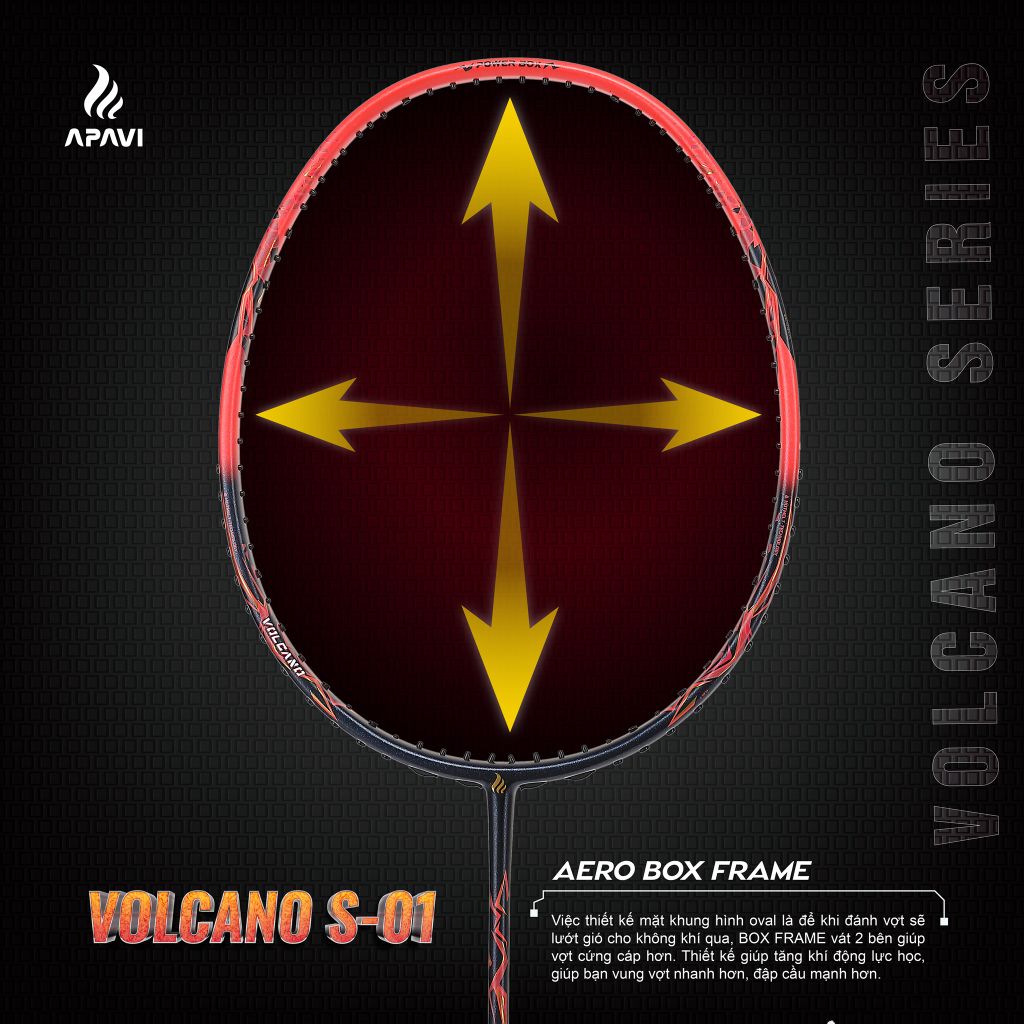 Vợt cầu lông Apavi Volcano S-01