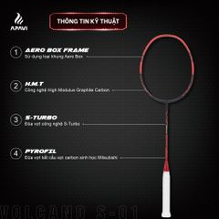Vợt cầu lông Apavi Volcano S-01