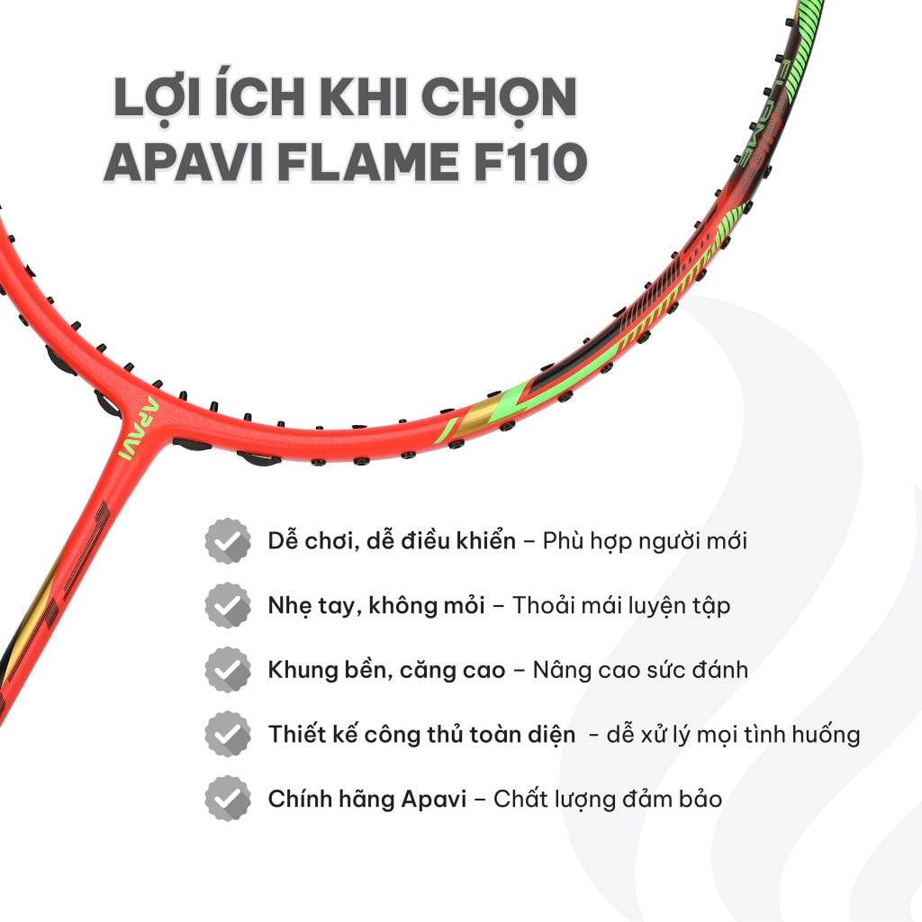 Vợt cầu lông Apavi Flame F110