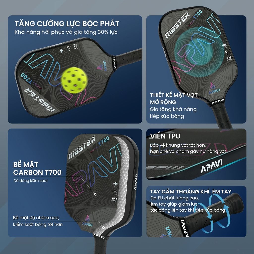 Vợt Pickleball Apavi Master