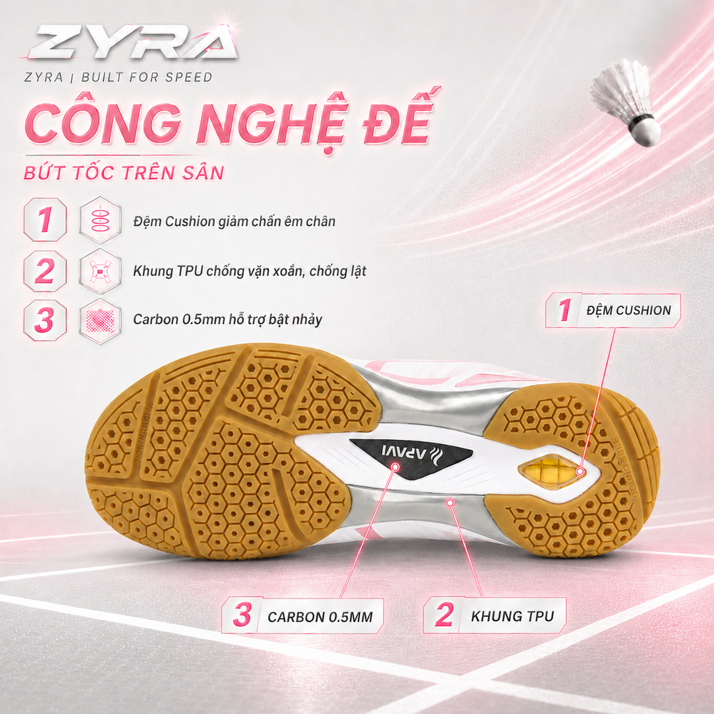 Giày Cầu Lông APAVI ZYRA