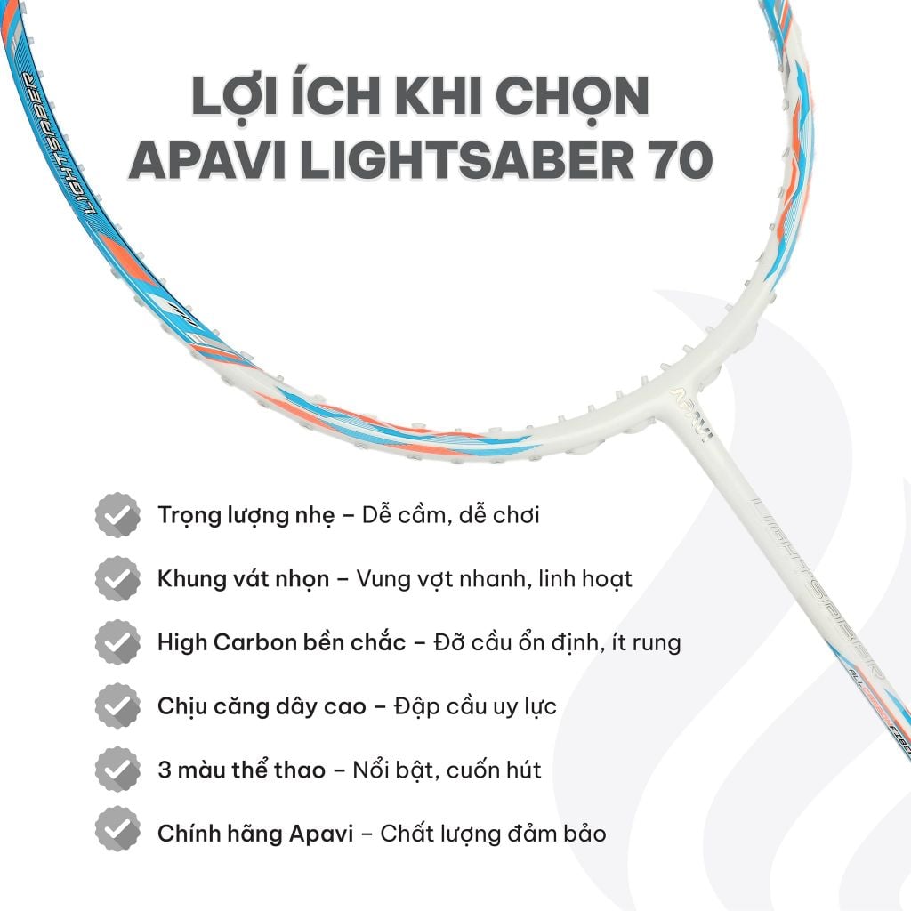 Vợt cầu lông Apavi Lightsaber 70