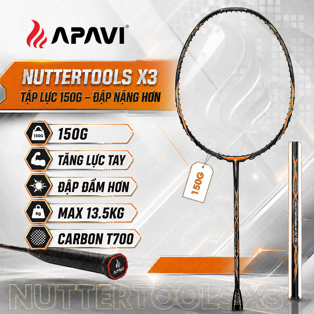 Vợt Tập Lực Cổ Tay APAVI Nuttertools X3