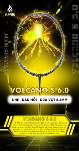Vợt cầu lông Apavi Volcano S 6.0