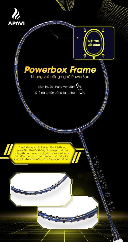 Vợt cầu lông Apavi Volcano S 6.0