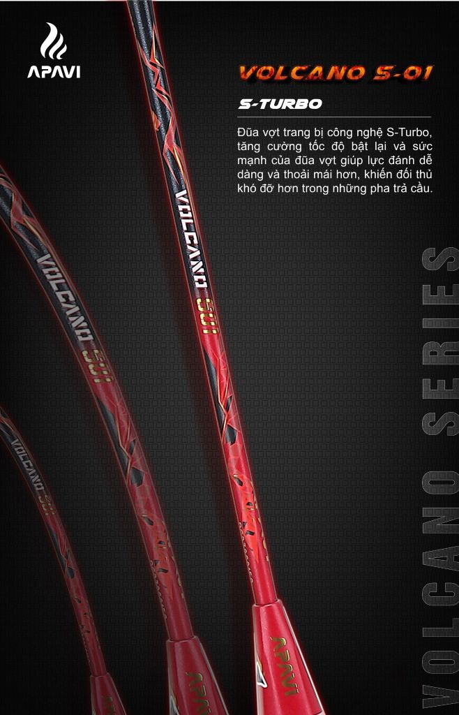 Vợt cầu lông Apavi Volcano S-01