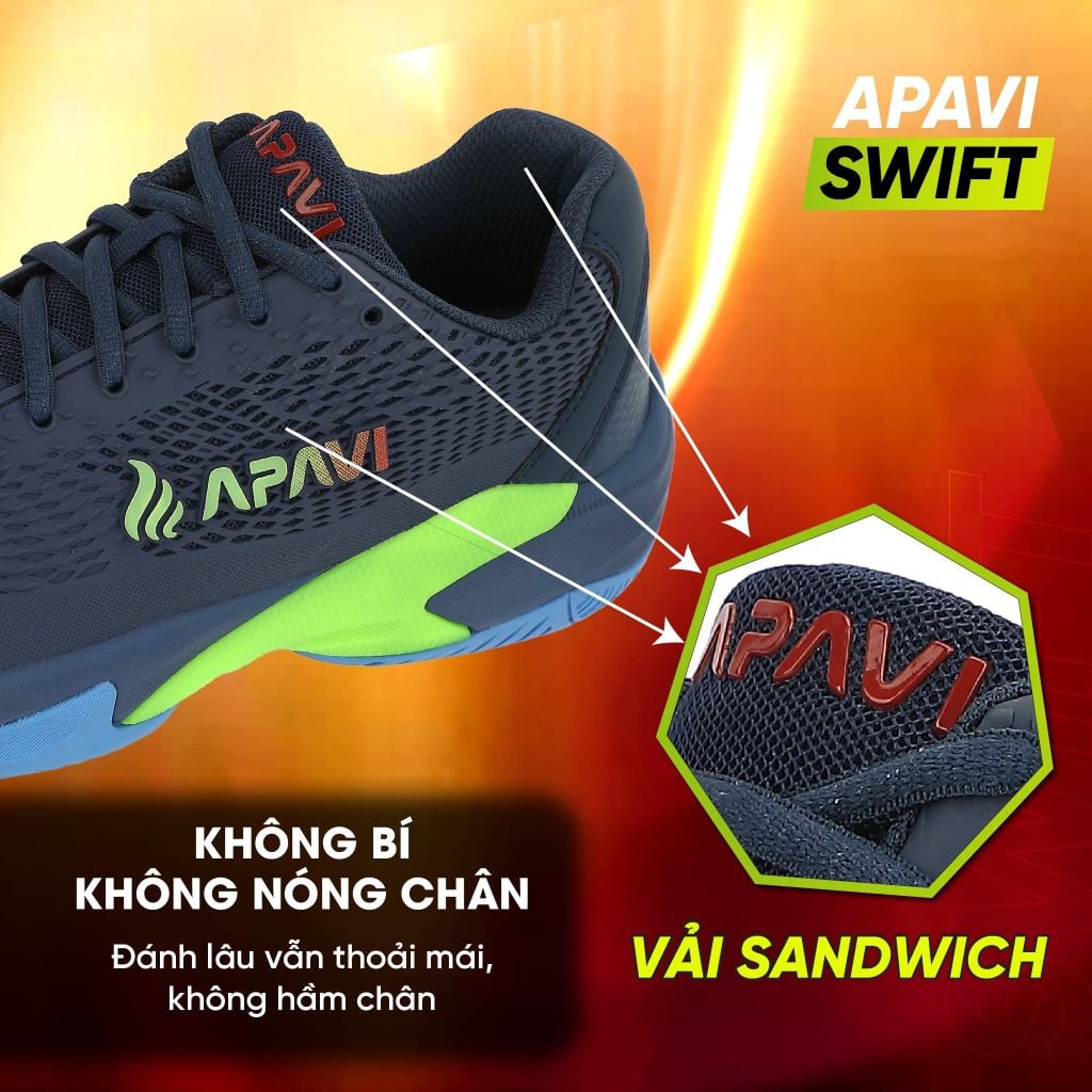 Giày Pickleball Apavi Swift