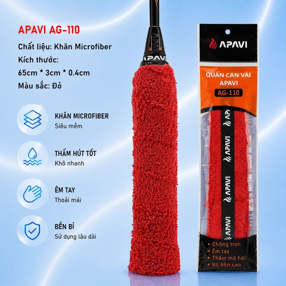 Quấn Cán Vải APAVI AG-110 – Set 10 Cái