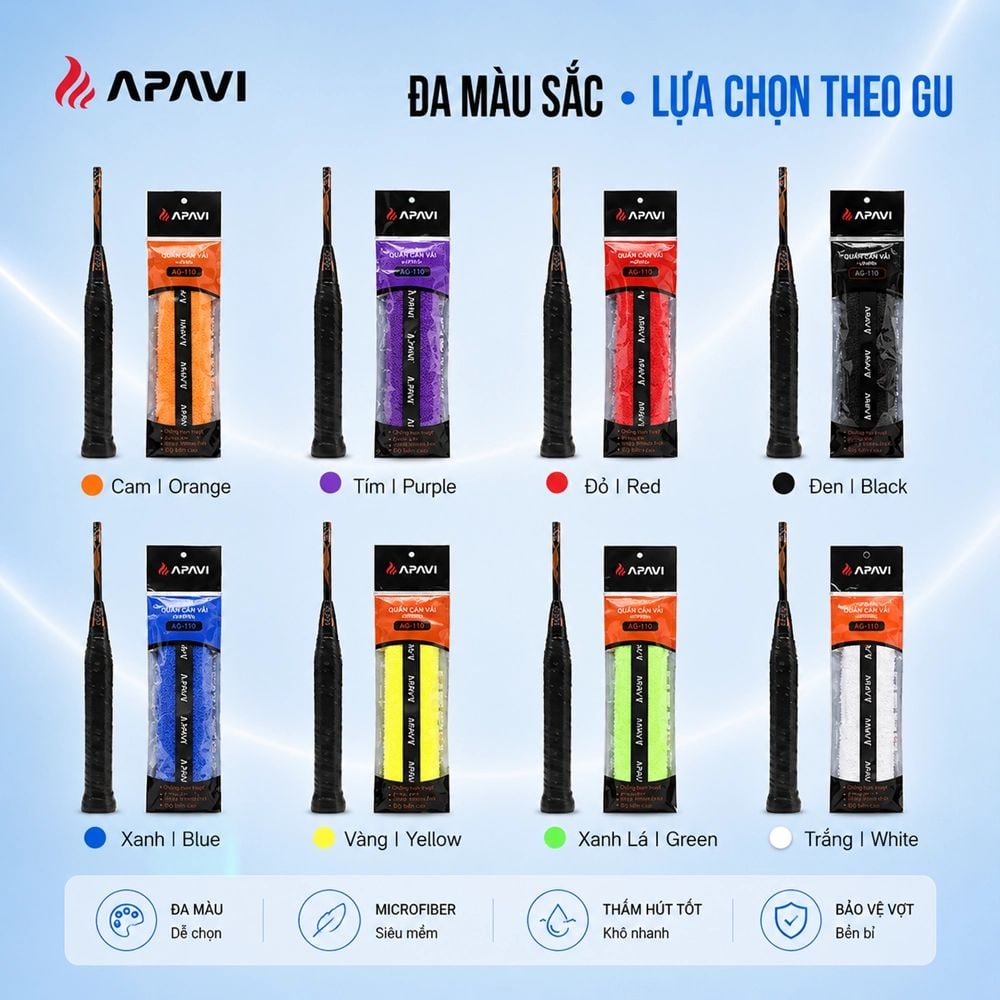 Quấn Cán Vải APAVI AG-110 – Set 10 Cái