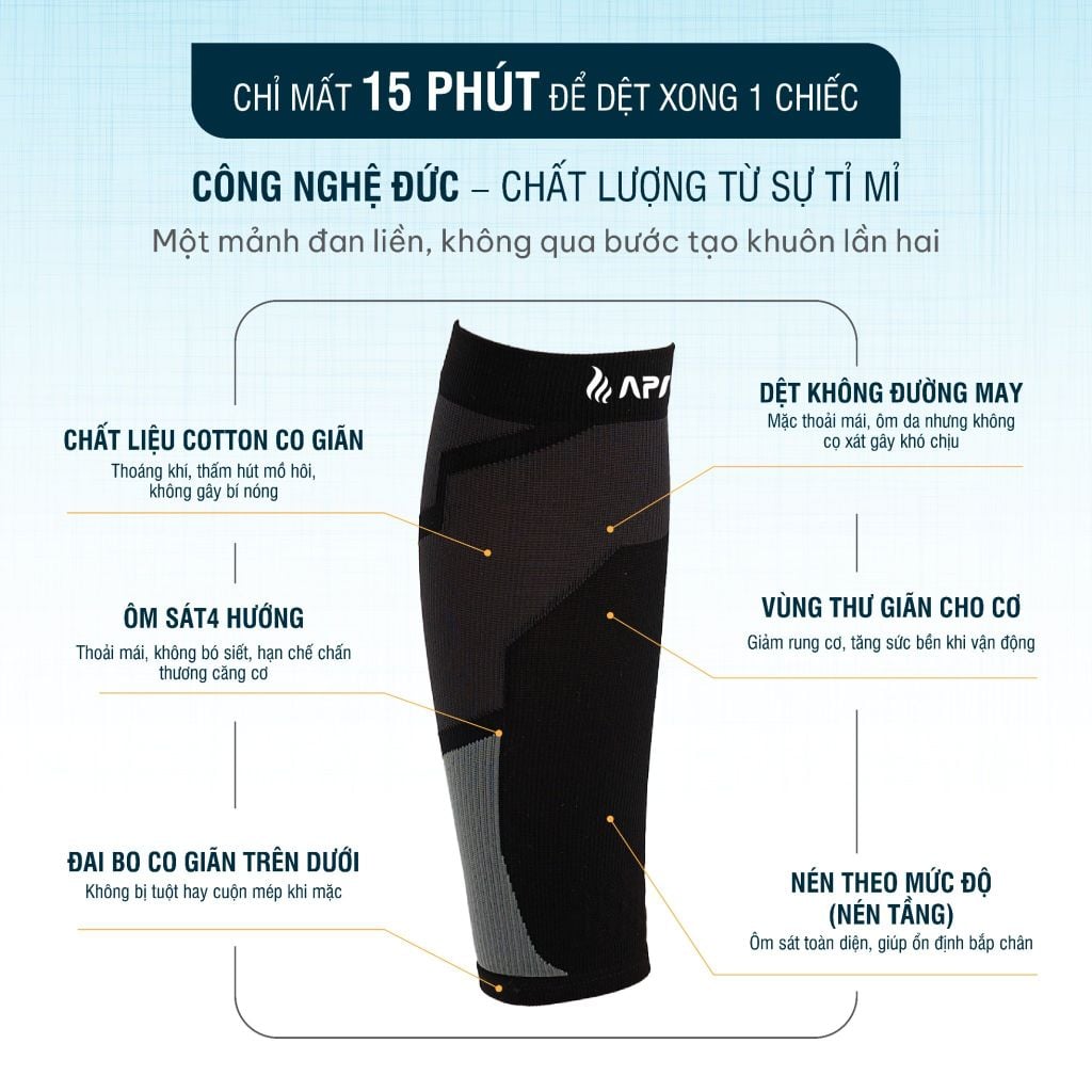 Đai bảo vệ bắp chân APAVI AH-395, Kích hoạt tiềm năng vận động – Bắt đầu từ đôi chân