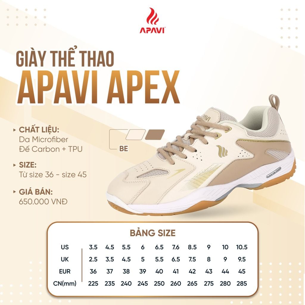 Giày cầu lông Apavi Apex