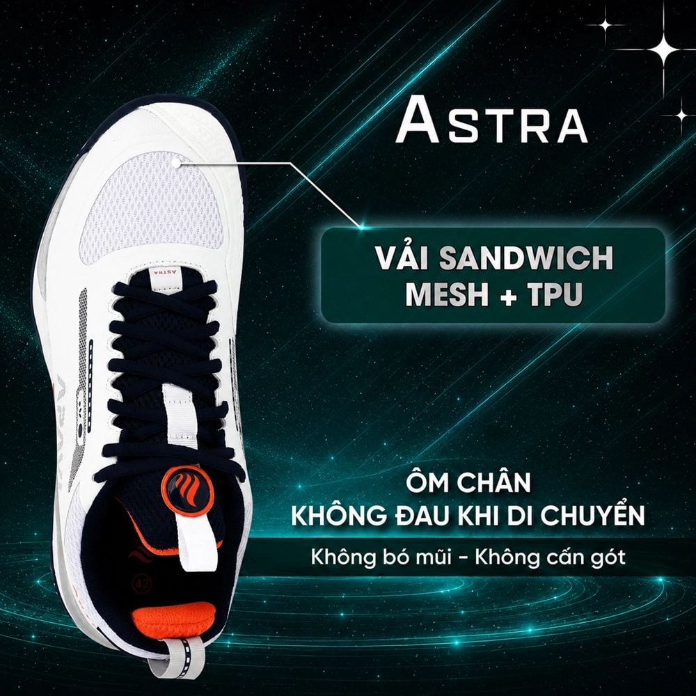 Giày Cầu Lông APAVI ASTRA – Carbon + TPU