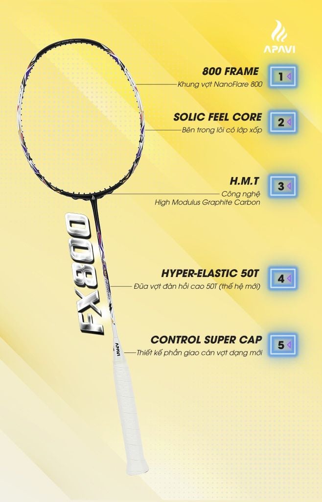 Vợt cầu lông Apavi Flash FX-800