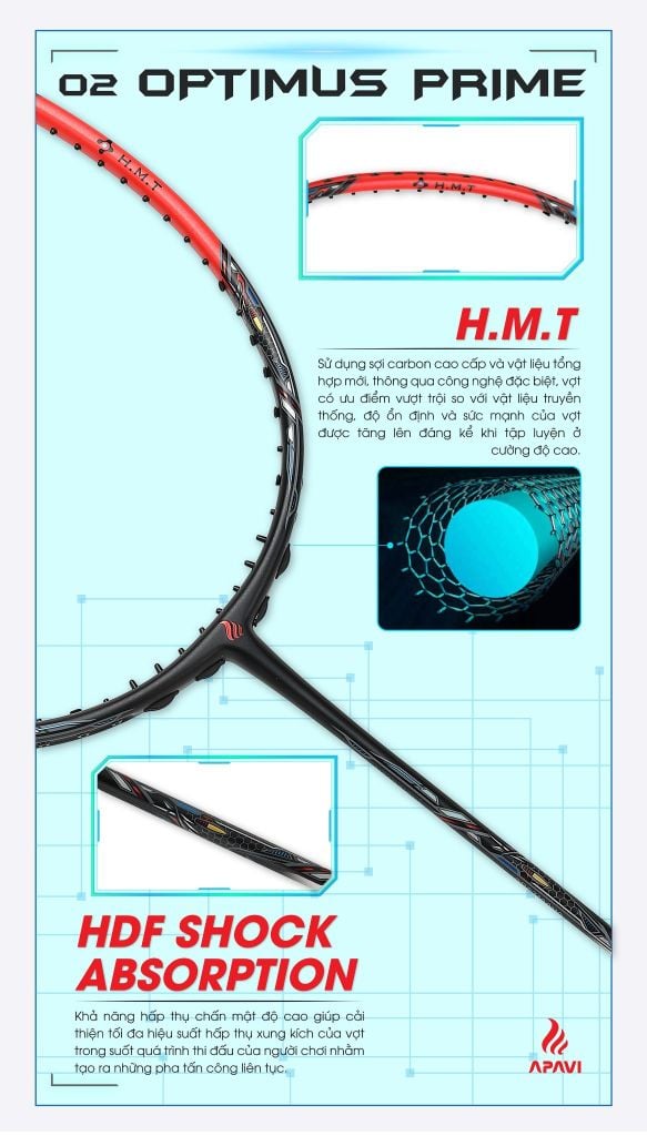 Vợt cầu lông Apavi Optimus Prime